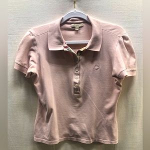 Burberry cropped polo, EUC